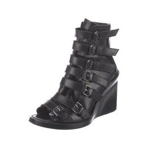ANN DEMEULEMEESTER NWOB Gladiator Leather Wedge Sandal